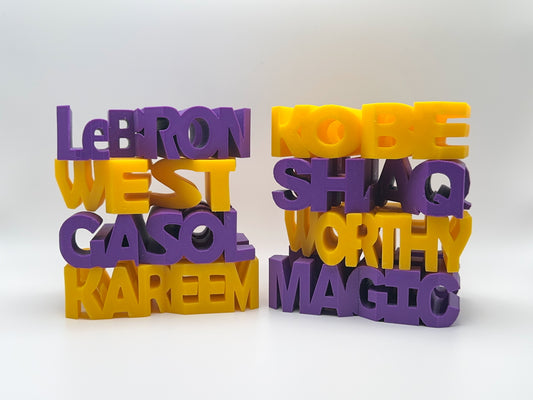 Cool Los Angeles Laker Legends 3D Printed Gift