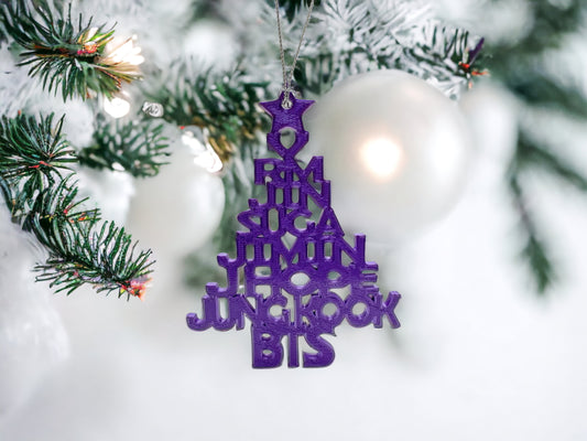 BTS 3D Printed Christmas Tree Ornament