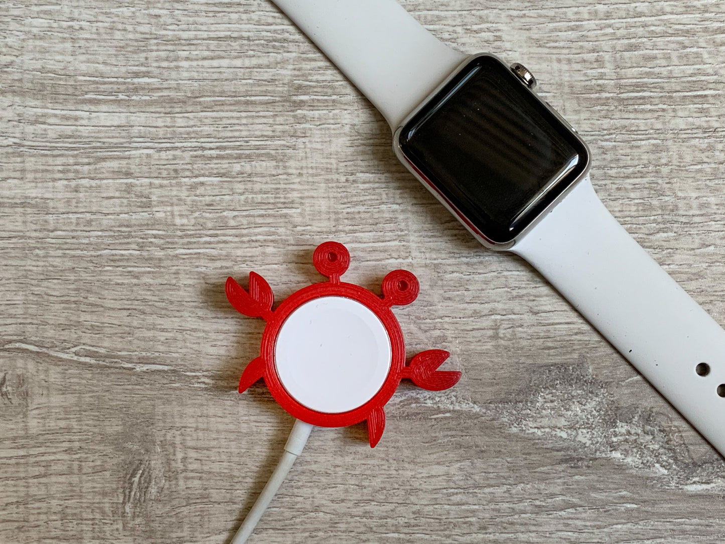 Cute Crab Skin/Cover for Apple Watch Charger