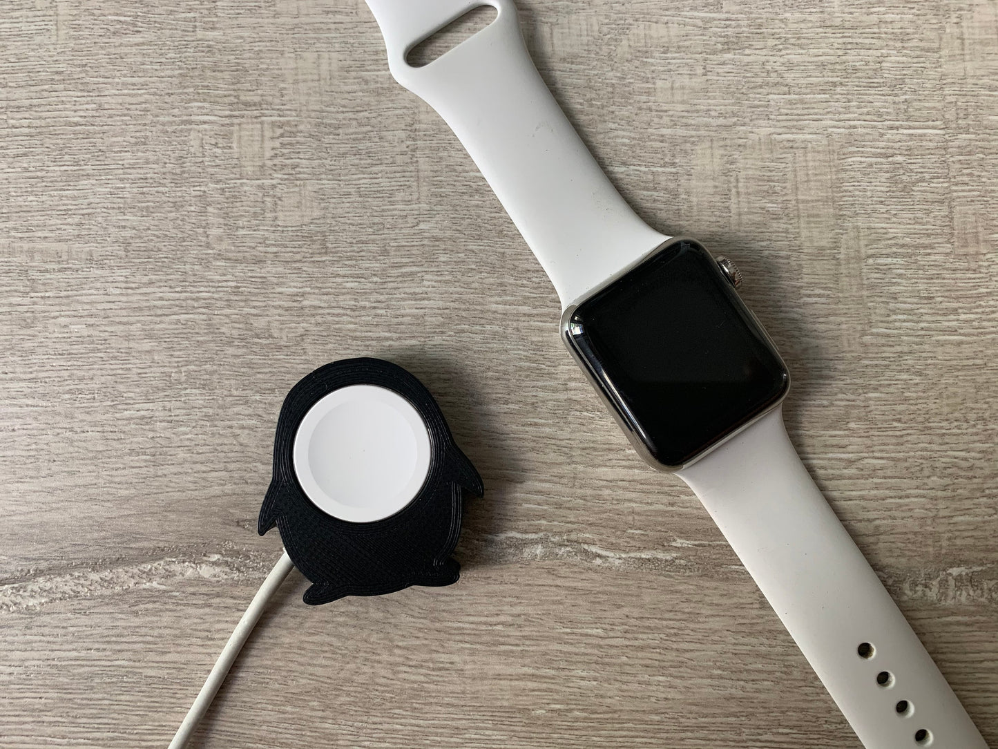 Cute Penguin Skin/Cover for Apple Watch Charger