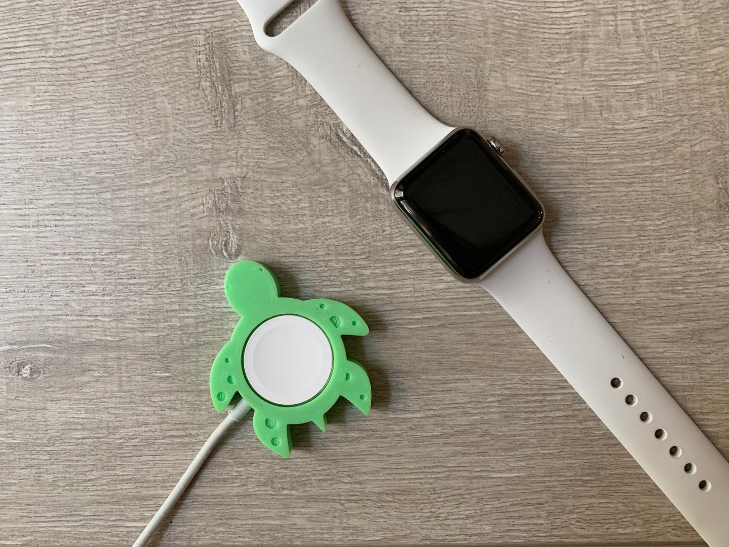 Cute Green Sea Turtle Skin/Cover for Apple Watch Charger