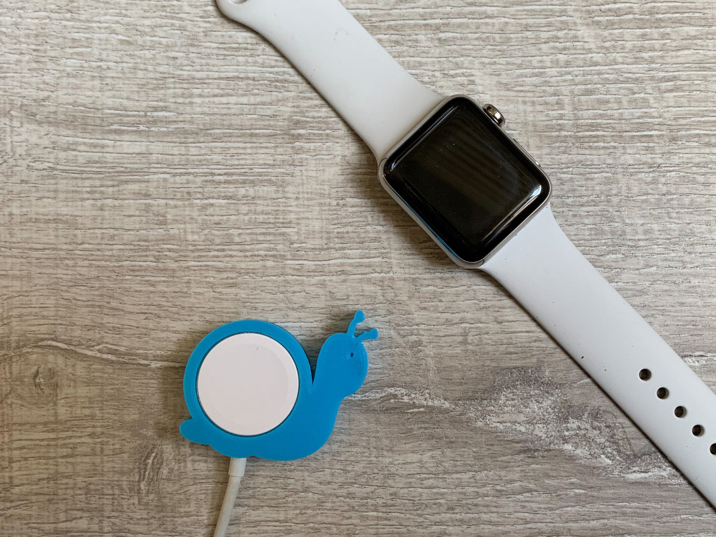 Cute Snail Skin/Cover for Apple Watch Charger