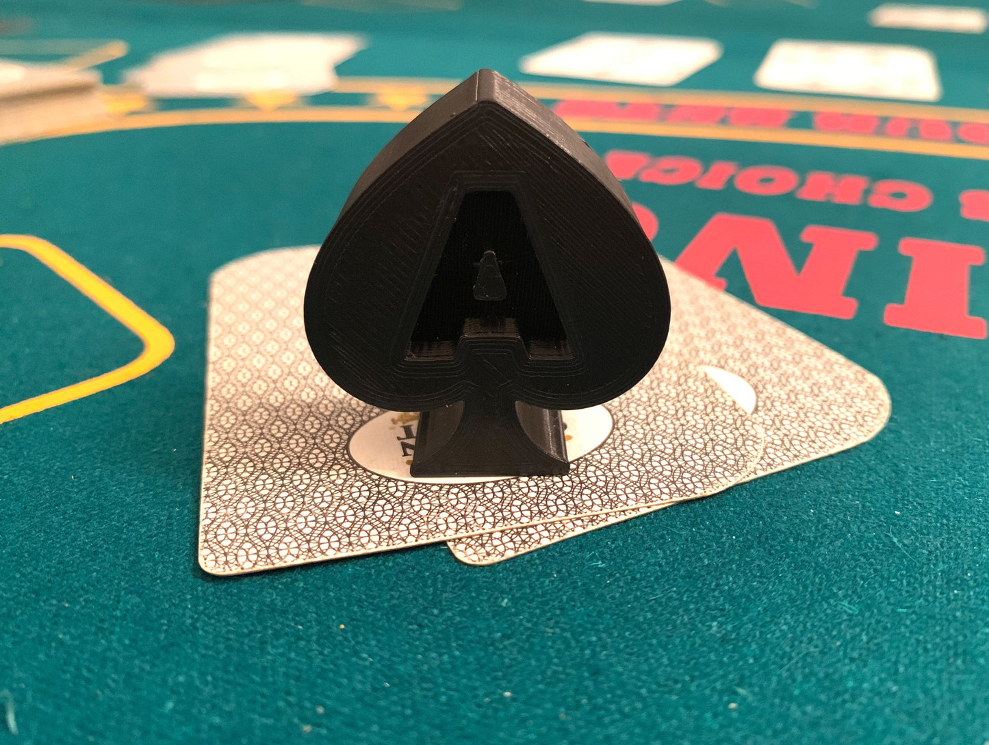 Ace of Spades Poker Card and Chip Protector (3D Printed)