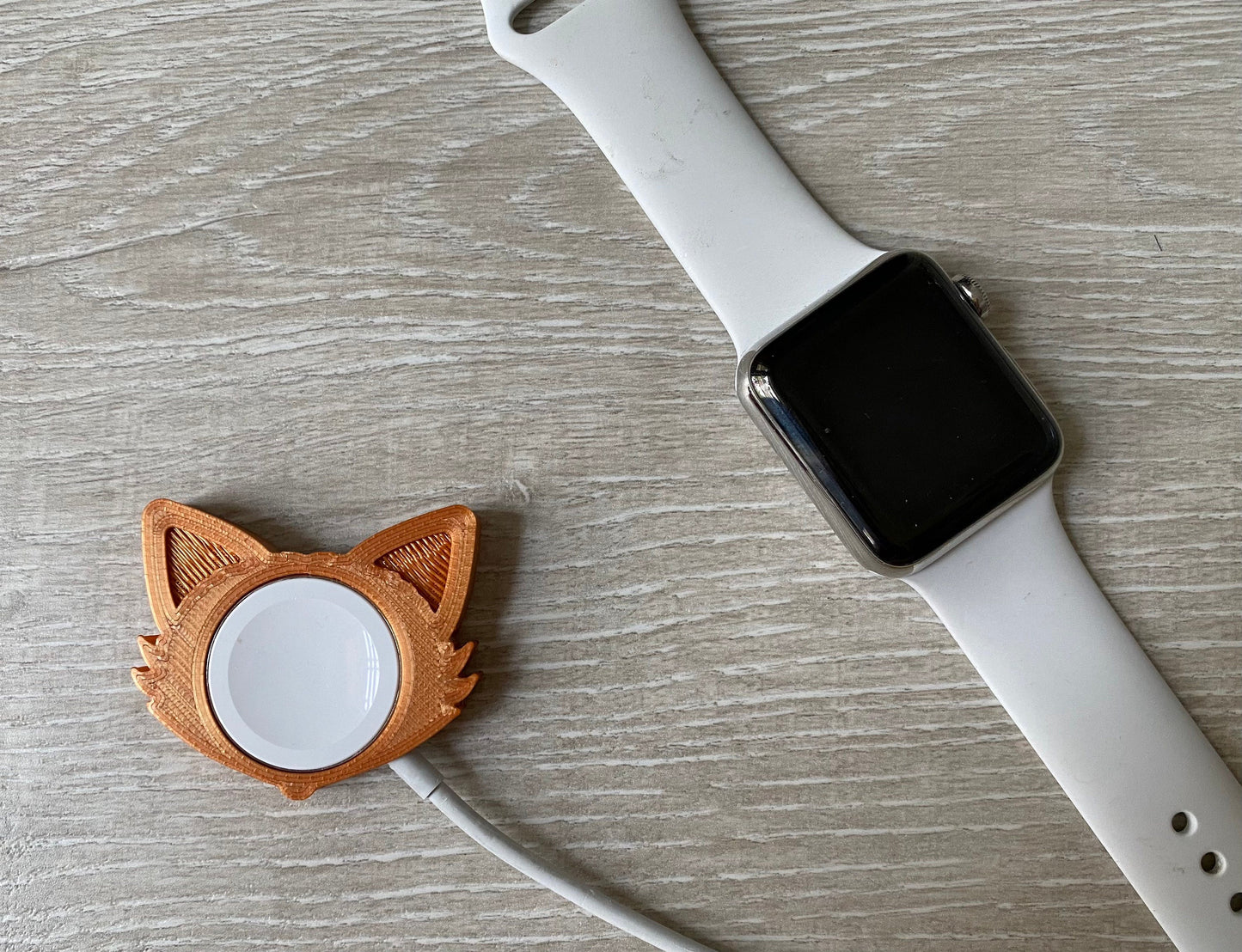 Cute Fox Skin/Cover for Apple Watch Charger