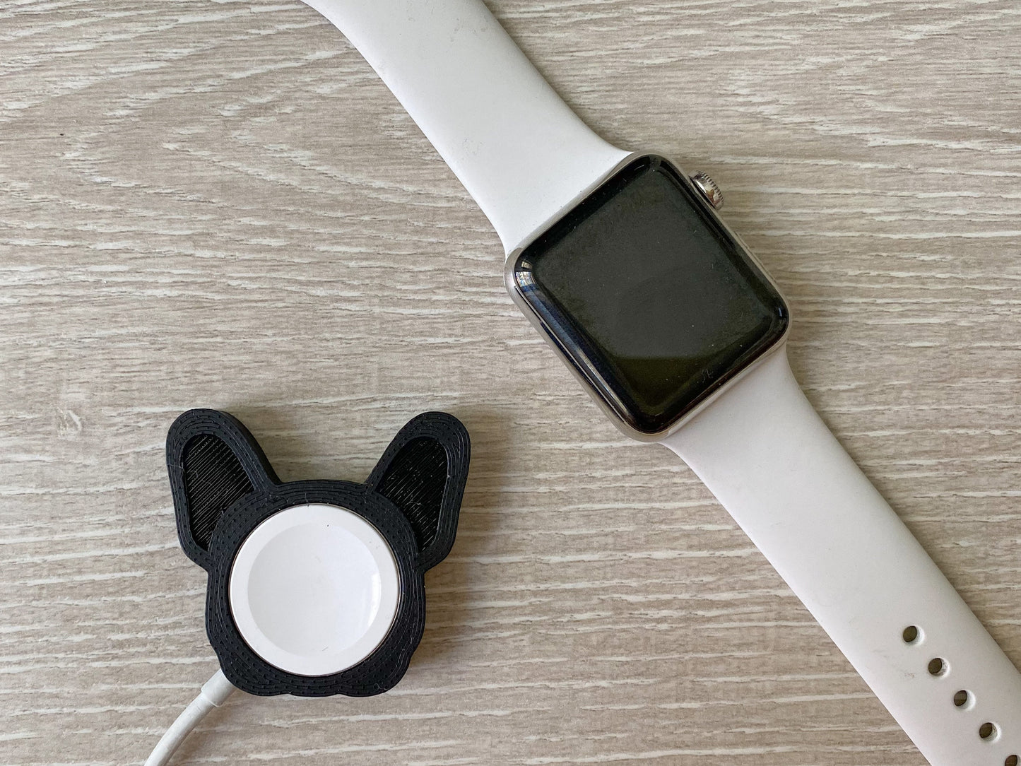 Cute French Bulldog Skin/Cover for Apple Watch Charger