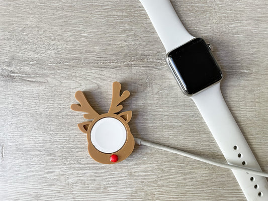 Cute Reindeer Skin/Cover for Apple Watch Charger