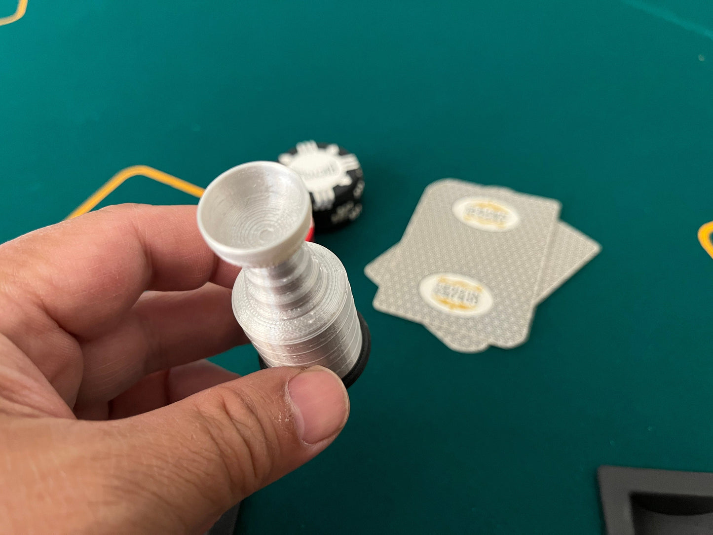 Stanley Cup Poker Card and Chip Protector (3D Printed)