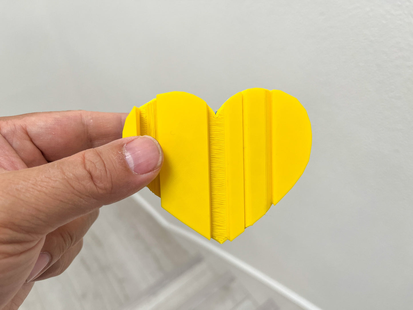 Peace in Ukraine 3D Printed Heart Sculpture