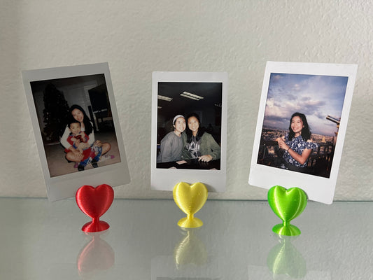 Vibrant Heart Shaped Instax Mini Photo Holder