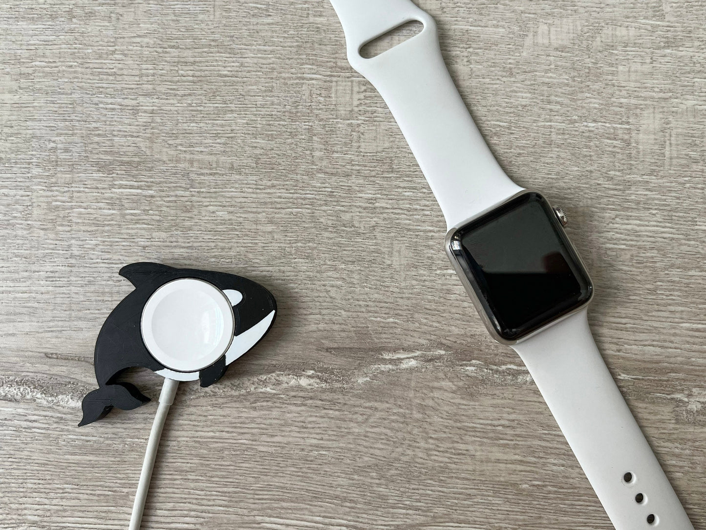 Cute Orca Skin/Cover for Apple Watch Charger