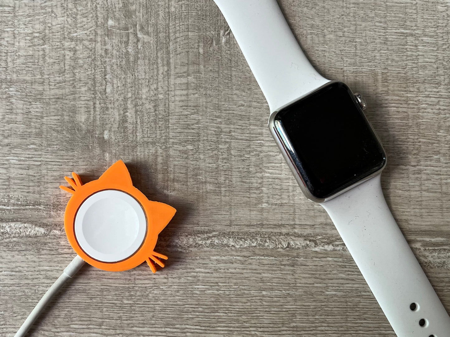 Cute Cat Skin/Cover for Apple Watch Charger