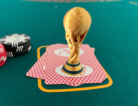 World Cup Trophy Poker Card and Chip Protector (3D Printed)