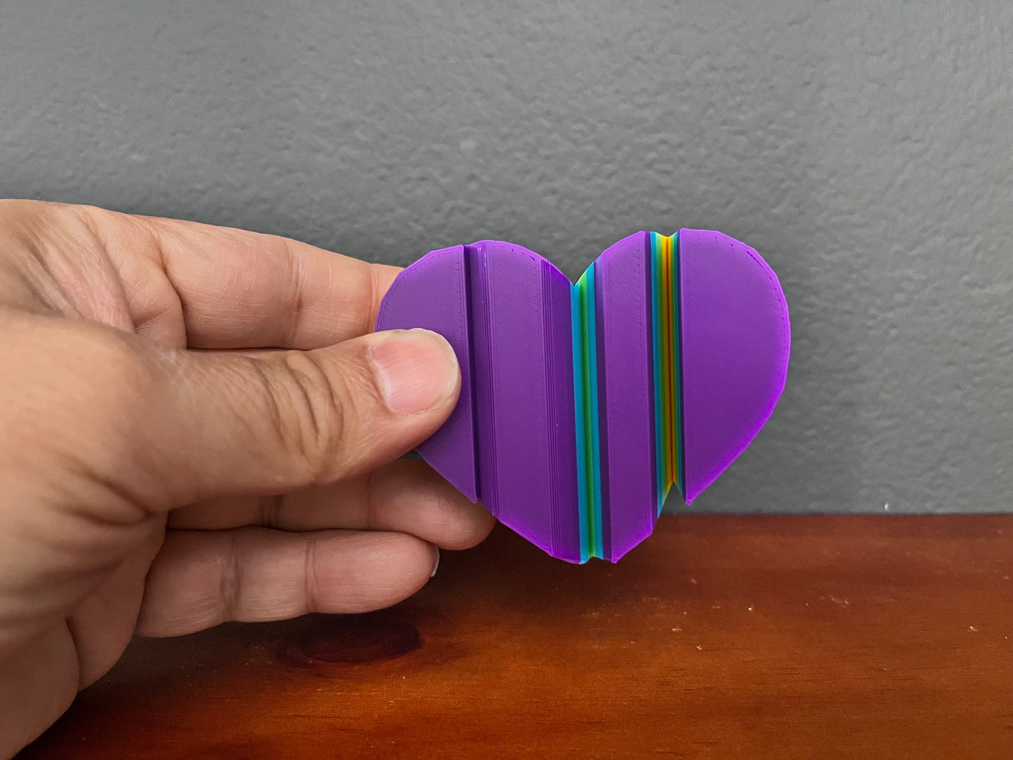 LGBTQ Rainbow Pride Love Heart Sculpture