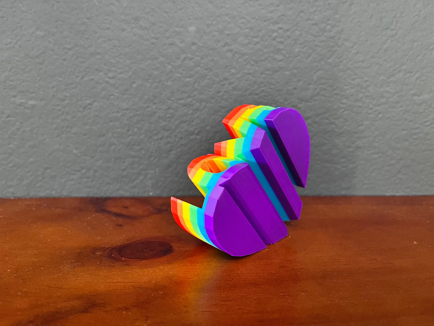 LGBTQ Rainbow Pride Love Heart Sculpture