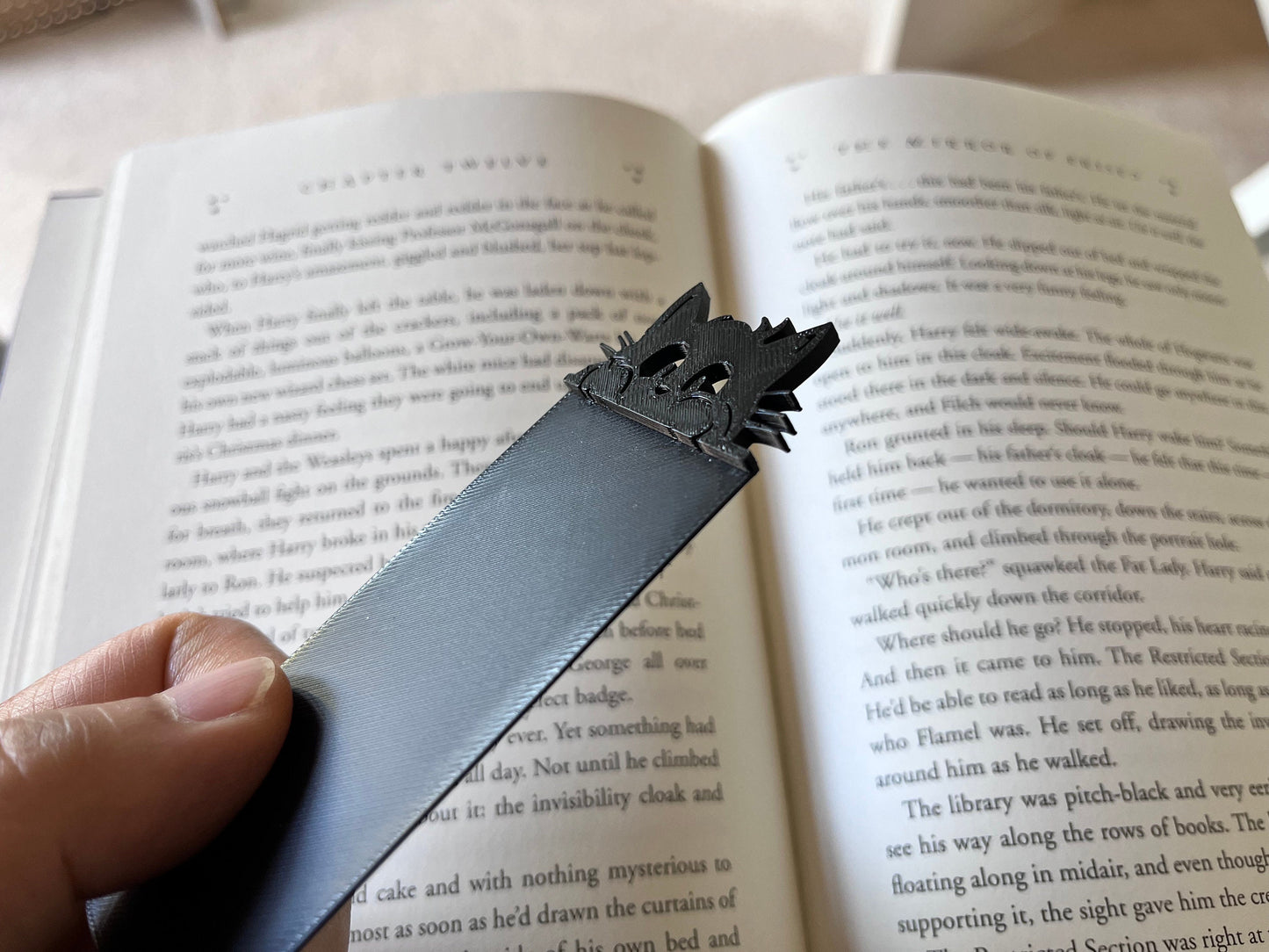 Whimsical Peeking Cat Bookmark