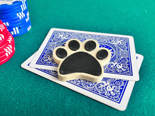 Cute Dog Paw Poker Card and Chip Protector