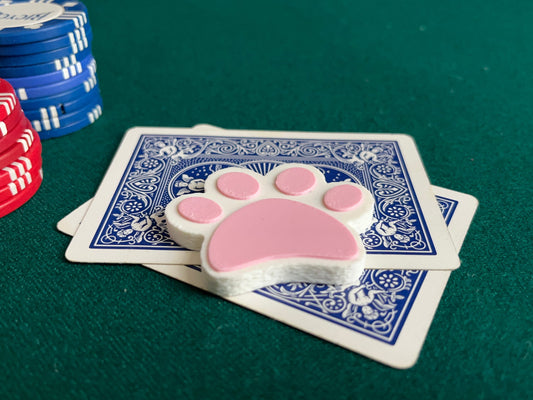 Cute Cat Paw Poker Card and Chip Protector